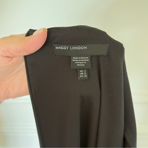 Maggy London Women's Feather Hem Party Dress Size 2 - Picture 9 of 10